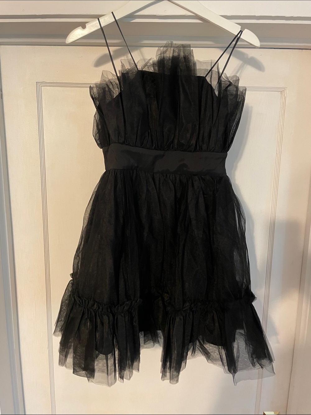 New Dance & Marvel Black Strapless Tulle Mini Dress size Small - Picture 6 of 11